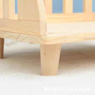 宠物制床实木小中犬猫窝保暖睡觉垫子空狗床架子宠物床宠物木宠型