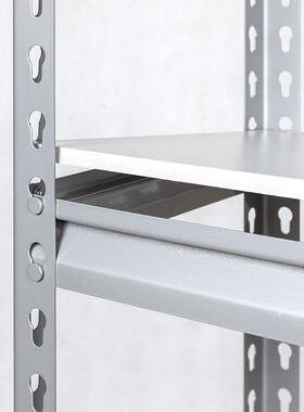 灰色外芦货孔架仓库仓葫储物超市银灰色外展示架架卡扣角钢架家用