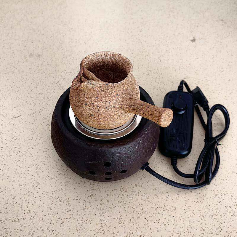复古陶瓷家用HYtlkkuw甘罐罐茶电炉子茶壶罐子冲加茶热烧茶器肃热