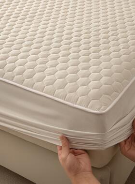 防水防夹尘隔尿床笠单件棉罩加厚席梦思床罩垫保护床单全包123151