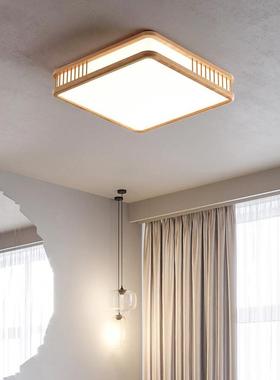 榻日式吸15447顶房灯实木灯和室榻米灯客厅卧室境原木灯具房间灯