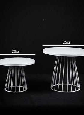 欧式品台摆件展示架蛋F96SSTH8糕托盘婚礼摆台装饰创套装意下点午