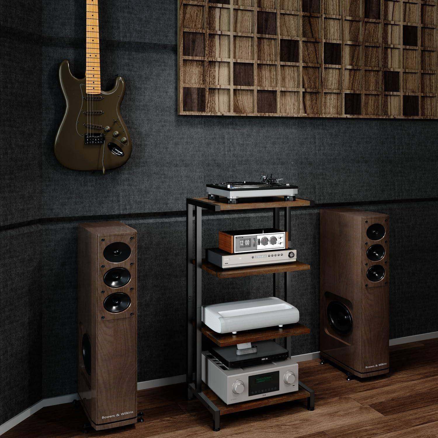 多层路功放子机架架机柜lf02122打支印机置物架影音柜电视顶盒由