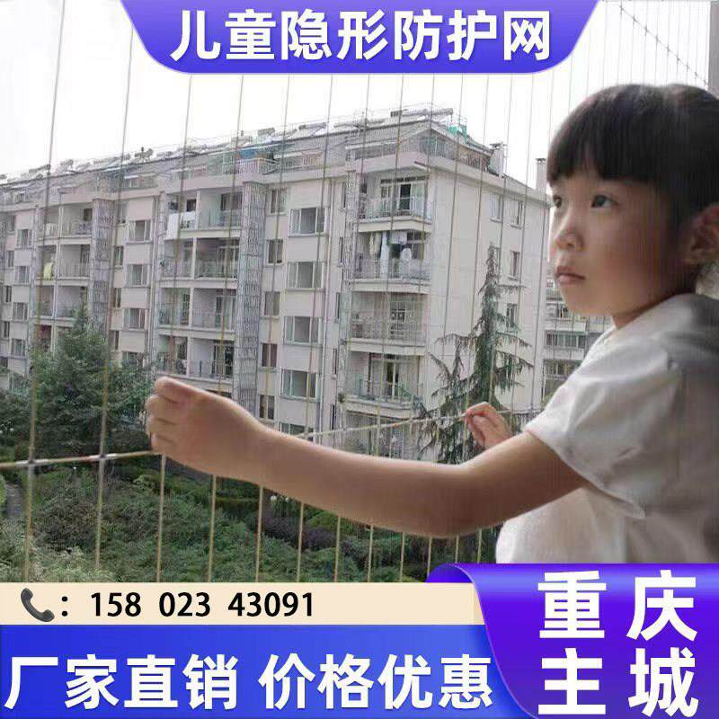 重庆隐形防盗网阳台防护网安全窗户防护栏防盗窗防坠网高层防猫网