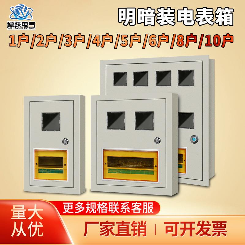户外户内成套电表箱 多规格明暗装电表箱 室内不锈钢密封电表箱