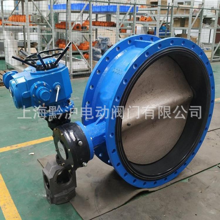 电动法兰蝶阀 球墨铸铁 自来水用中线橡胶软密封阀门 D941X-16