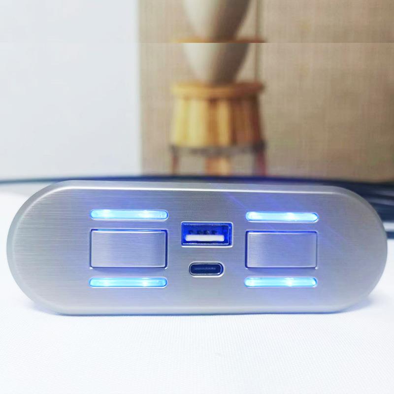 电动沙发手控器 按钮开关 功能沙发控制器A+C手机充电