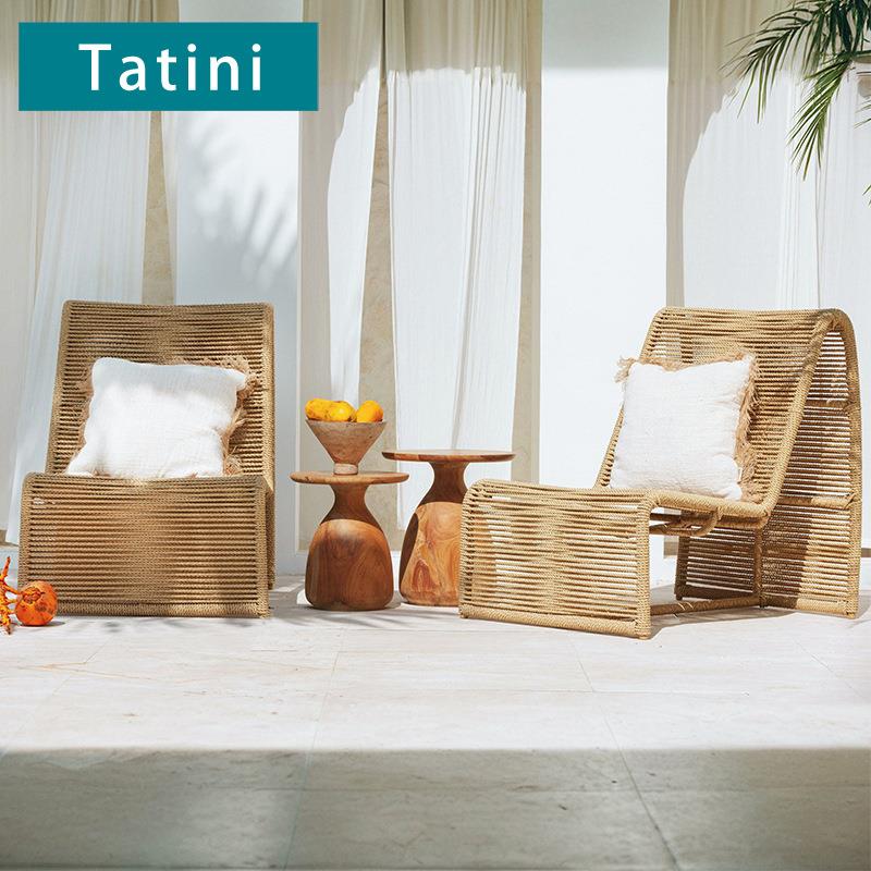 户外休闲沙发酒店别墅度假村铝合金家具庭院花园防水防晒懒人沙发