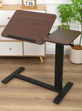 可移降站动升床边桌家用翻FYY转折叠电脑桌立式工作台压气动液侧