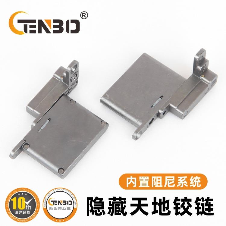 强承重隐藏式天地轴铰链铝框玻璃门天地合页柜门含阻尼缓冲器铰链