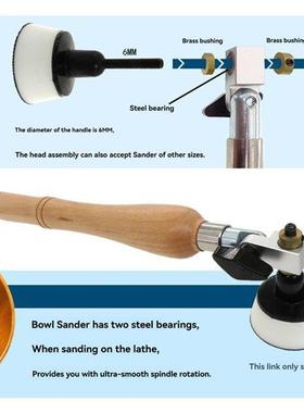 碗式砂光机 2英寸双轴承手动打磨抛光机白色PU托盘带手柄