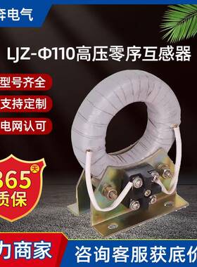 LJZ-Φ110高压零序互感器10P10穿心式10VA 100/5计量绕组测量精度