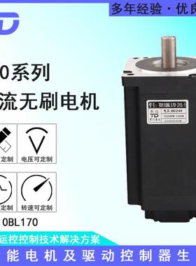 直流无刷电机110BL170 48V220V3000转2000W打磨机农用履带车马达