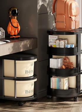 彩椭小推车家用多圆巴胺零食置物架多层屉式多TYG收纳柜落地抽可