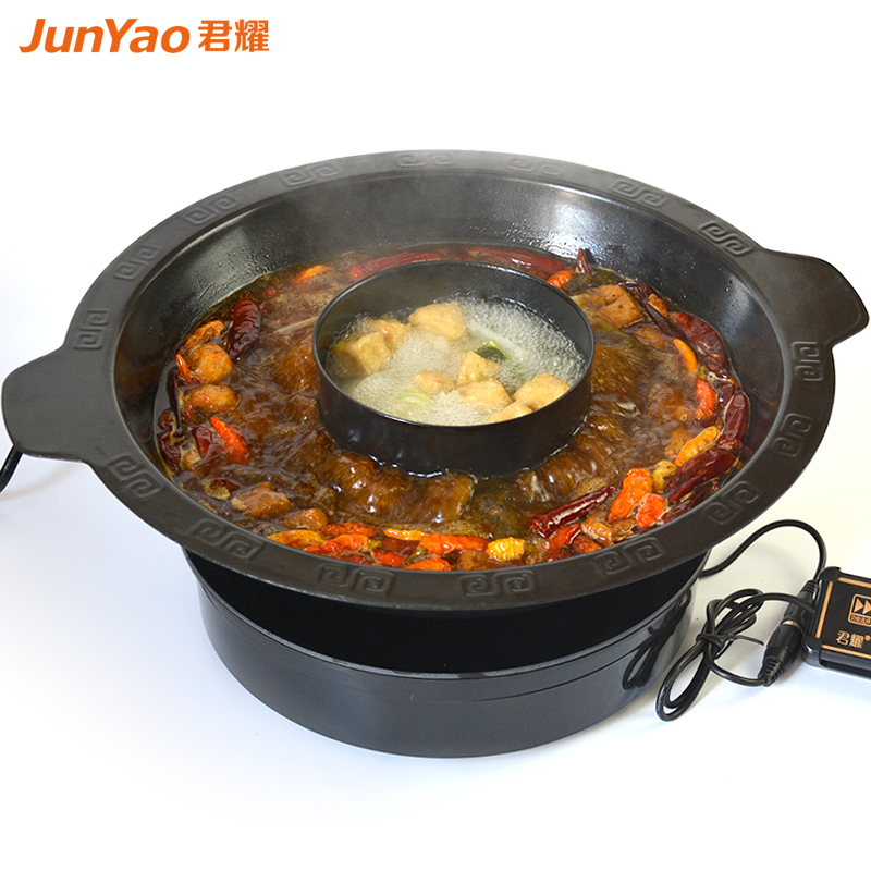 君耀HDL-30j-8电磁炉商用3000W大功率圆形线控火锅店酒店嵌入式