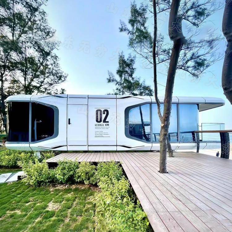 农庄度假村网酒店别墅筑创意太空舱民宿装配红式美陈景太空舱民观