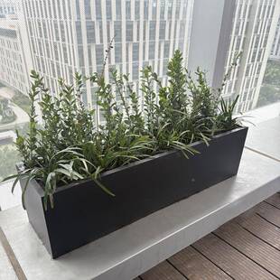 露台634户外不锈钢花箱定制室外街方道栏广场长形制花箱定铁艺围