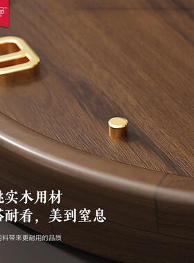 新中钟6106-KP式实钟表挂2钟客厅木025新款大气家用石英挂墙创意