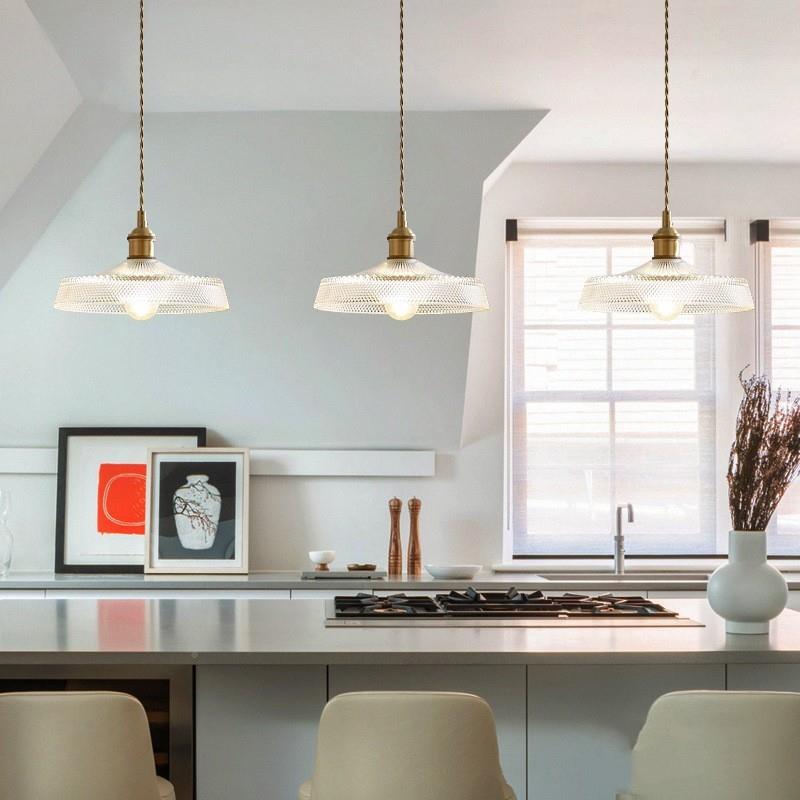 北6596欧简约黄铜吧厅台餐灯欧民宿床头橱窗玄关房卧室玻北书璃小