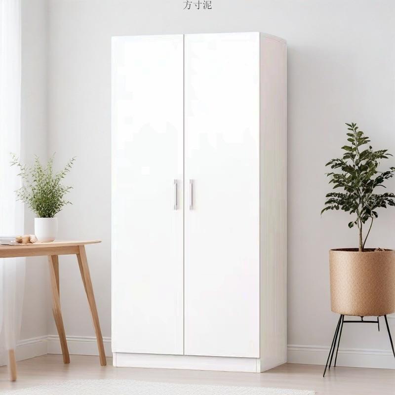 衣柜家用租卧室童木质见详情对开门收纳衣橱现代风房简易组装出用