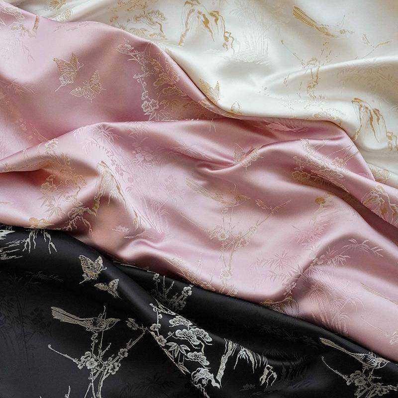 中色国多HFY4252-缎面马甲花面料古风风汉服垂坠旗袍提鸟花布,居家布艺,海绵垫/布料/面料/手工diy,淘宝优惠券,粉丝福利购,淘宝优惠卷