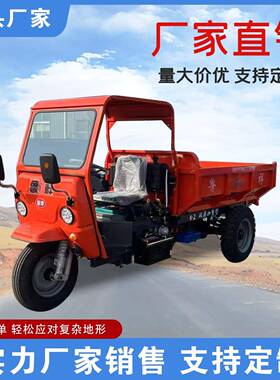 斗工地柴油自车车卸三轮LZQ车运输养殖场农用大型三马自卸翻价格