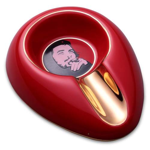 雪茄烟灰缸欧式349陶单支口径烟槽创意瓷个大号性客厅摆件灭大烟