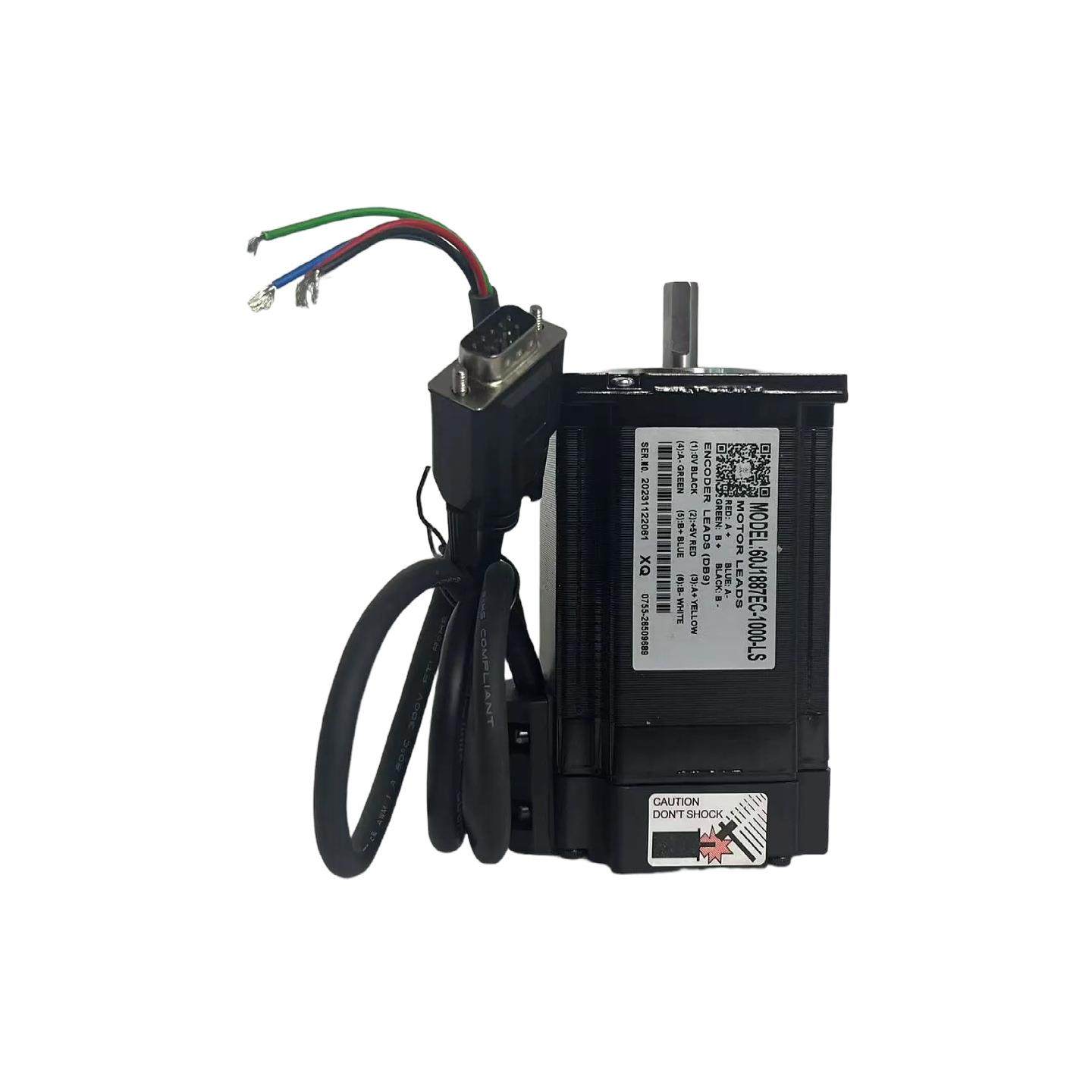 60J187EC-1000-闭LS431673Nm608螺环两相步进伺服马达丝机点胶机