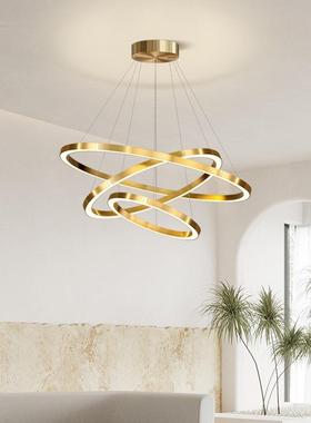 吊灯客厅灯现代简约202形5年卧款餐厅饭厅灯极76594简轻新奢环主