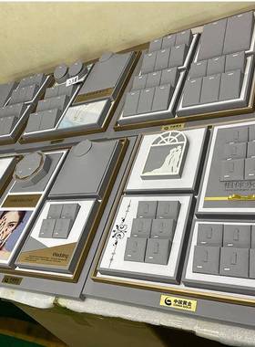高级感珠宝陈列道HKB具具柜台展壁示柜托盘橱窗道可重新设计款式