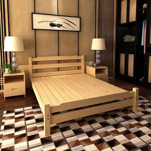 实木床一米二床双人的床经济型1.3床1米51租.2出房用1米2HNP单人