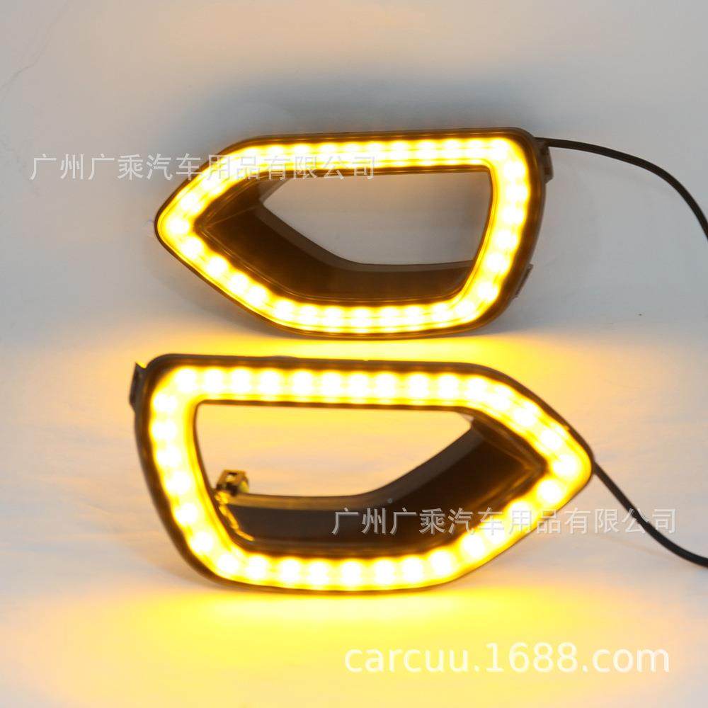 适用于挑战者15-19款道奇灯战马日行灯c间hargerSR色T日行车双改