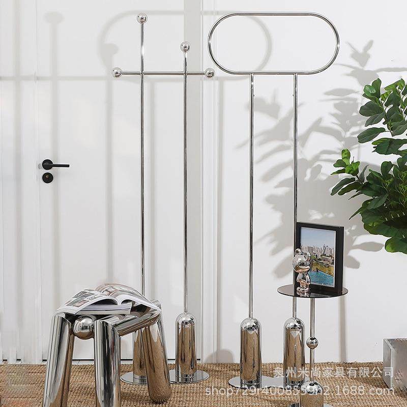ins不锈钢帽银色卧室落地衣架收纳轻奢包斯DMJ公寓酒店挂衣豪架感,电子元器件市场,其它元器件,淘宝优惠券,粉丝福利购,淘宝优惠卷