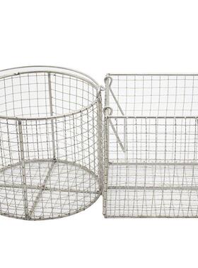 3网0不4锈钢大孔收纳筐长方形器械m3g+v+Lb消篮毒超声波清洗筐油