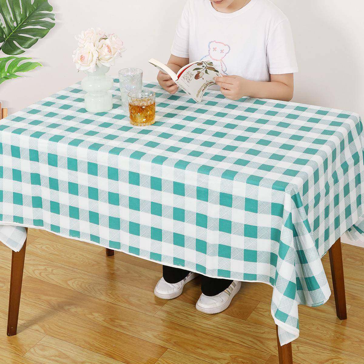 一次性桌布防水防免洗印油花店非塑料长方桌形圆子RZH酒餐饮餐布