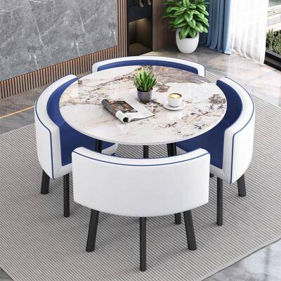 简约茶现代洽谈桌椅组合办公房室休闲啡奶咖店出租家用饭岩PWA板