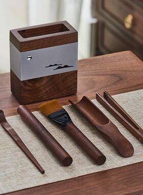 茶道六君子茶具件配泡茶39478工茶具套装刀茶勺茶茶夹功夫茶具配