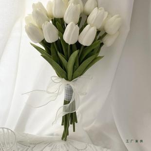 结婚订郁金香手捧花韩式 婚手婚纱新娘伴娘花束捧F97SS5ST花领感照