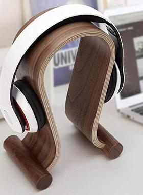 架厂家直销拱1346型耳架桌面桥耳机机支实木耳机架头戴式木制耳机