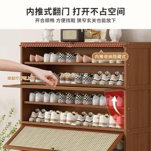 2小025VXU楼道 架子新款 鞋 柜用门口室家多层简易入户收纳外楠竹鞋