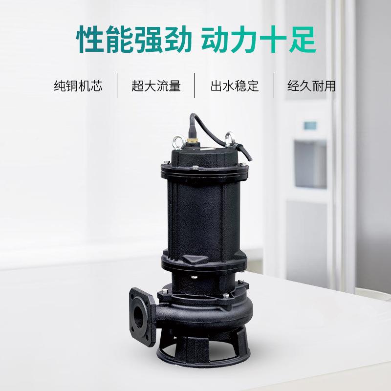 水水泵三相380v井水抽泵水机POW农用灌溉污泵切割式潜污潜高扬程