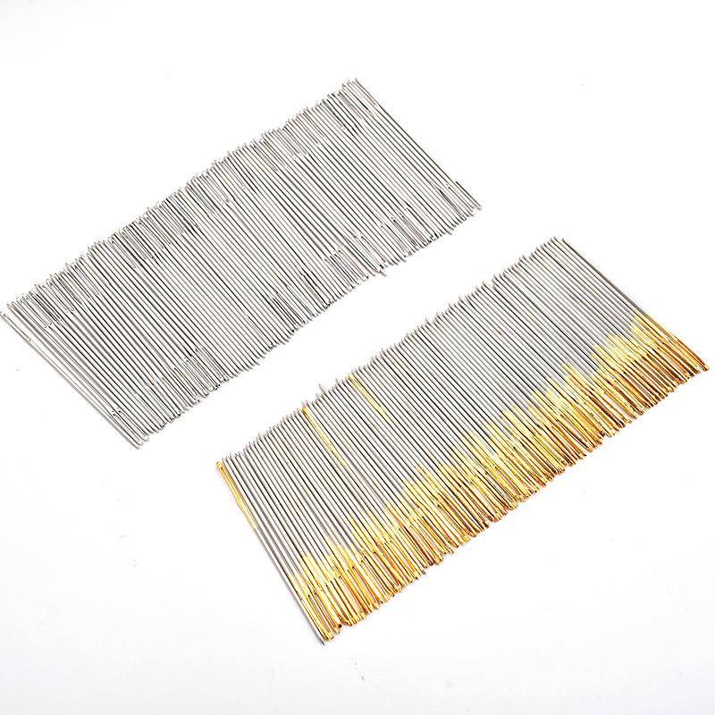 24号十字绣金银尾针手工根diy尾绣花042205针工具刺绣针配件100金