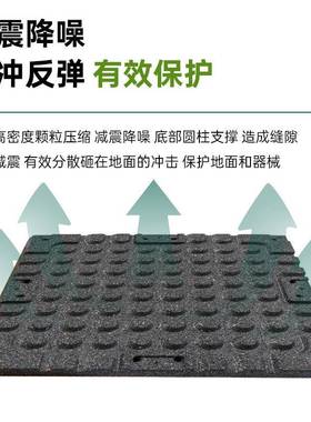 TYF现器橡械区地砖保护关节用减震地垫高专弹性货健身房胶地板