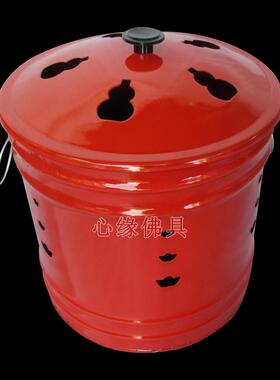 红桶色化VGW宝金桶烧金聚桶化宝桶焚桶烧烧经桶元宝炉烧纸桶