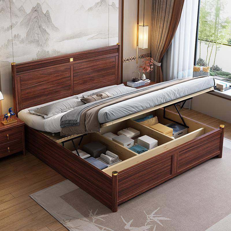 新中式乌金木实木床风储主卧婚床现代简约ETR大家用轻奢双人中国,电子元器件市场,其它元器件,淘宝优惠券,粉丝福利购,淘宝优惠卷