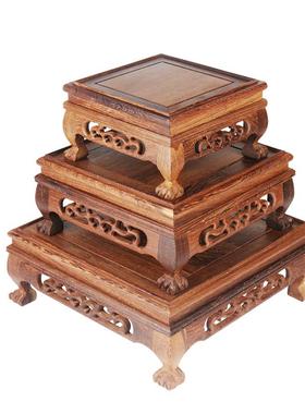 加高家佛像垫8高底观音底用座莲座花虎座有线脚台佛像底座