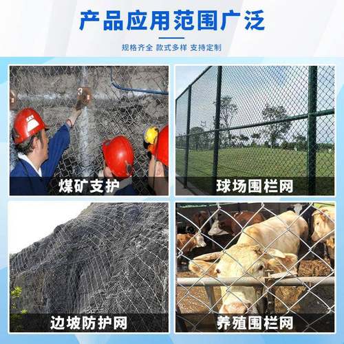 镀锌铁勾丝花网煤矿支护网YYE果园圈地防护角网六拧花镀菜地锌铁