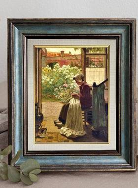 复古油框画框外框欧式美式大尺裱AUH寸数字装镜框相挂墙摆十台字