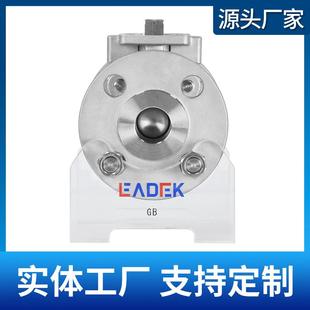 实D体工厂LJP340二式 N50 高平台法兰球片阀手动法兰精铸开关二片式