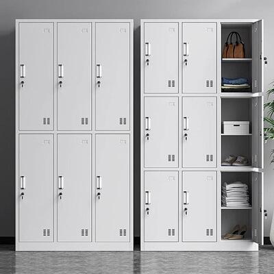 钢制gyg01更衣柜换储物柜带锁四门六门衣柜存柜鞋动柜移包储物柜
